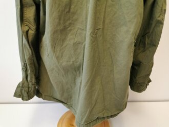 U.S. Coat Mans Combat, Tropical, popeline, 1st pattern, dated 63, used, size L