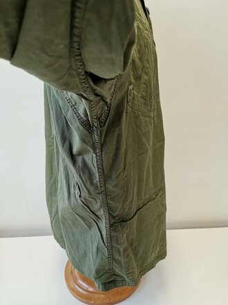 U.S. Coat Mans Combat, Tropical, popeline, 1st pattern, dated 63, used, size L