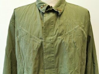 U.S. Coat Mans Combat, Tropical, popeline, 3rd pattern, dated 67, used, size L, insignia added ?