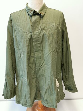 U.S. Coat Mans Combat, Tropical, popeline, 3rd pattern, dated 67, used, size L, insignia added ?