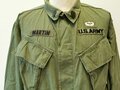 U.S. Coat Mans Combat, Tropical, popeline, 3rd pattern, dated 67, used, size L, insignia added ?