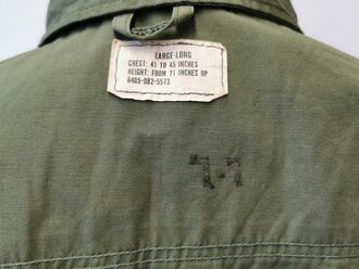 U.S. Coat Mans Combat, Tropical, popeline, 3rd pattern, unused, size L