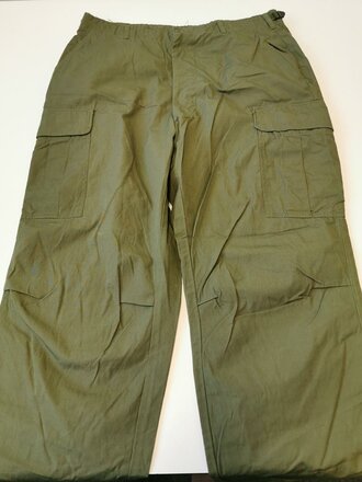 U.S. Trousers Mans Combat, Tropical, popeline, 3rd pattern, unused, size L, variant rounded Pocket Flaps