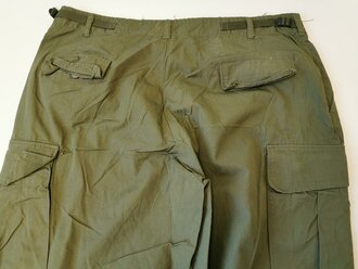 U.S. Trousers Mans Combat, Tropical, popeline, 3rd pattern, unused, size L, variant rounded Pocket Flaps