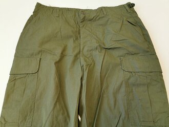 U.S. Trousers Mans Combat, Tropical, popeline, 3rd pattern, unused, size L, variant rounded Pocket Flaps