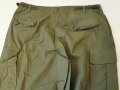 U.S. Trousers Mans Combat, Tropical, popeline, 3rd pattern, unused, size L, variant rounded Pocket Flaps