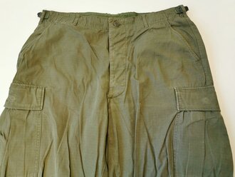 U.S. Trousers Mans Combat, Tropical, ripstop, 3rd pattern, used, size L, dated 67