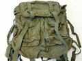 U.S. / ARVN Rucksack, improved carrying straps with M1956 adapter Fieldpack, used