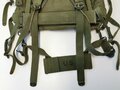 U.S. / ARVN Rucksack, improved carrying straps with M1956 adapter Fieldpack, used