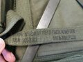 U.S. / ARVN Rucksack, improved carrying straps with M1956 adapter Fieldpack, used