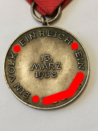 Anschlussmedaille Österreich 13.März 1938
