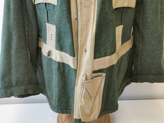 Heer, Feldbluse für Mannschaften Modell 1935. Am Kragen eingerissen, getragenes Stück