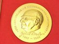 DDR, Medaille Staatliches Komitee für Rundfunk " Für hervorragende Journalistische Leistungen" in gold, im Etui