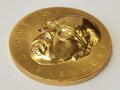 DDR,  Johannes Becher Medaille "Für hervorragende Kulturpolitische Leistungen" in gold, im Etui