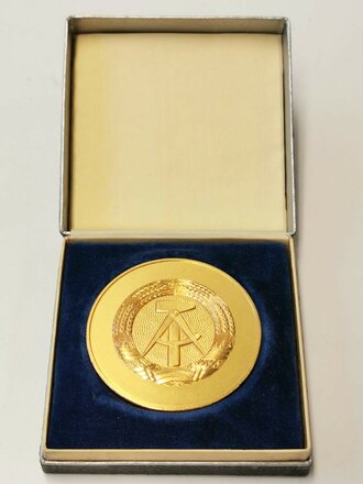 DDR,  Medaille "40 Jahre Rechtspflege in Dienste des Volkes 1989" im Etui