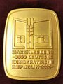 DDR,  Landwirtschaftsausstellung der DDR " Agra Markkleeberg" Medaille in gold, im Etui