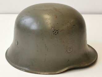 Stahlhelm Luftschutz, getragenes Stück in gutem Zustand