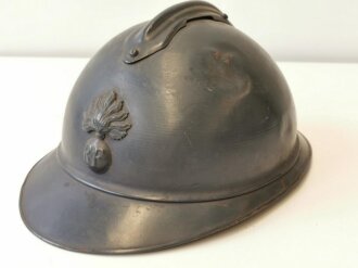 Frankreich 1. Weltkrieg, Stahlhelm Modell 1915, Originallack