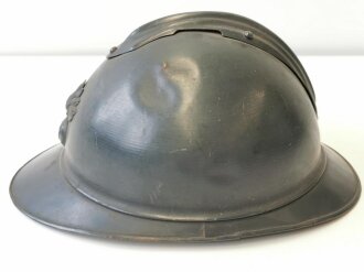 Frankreich 1. Weltkrieg, Stahlhelm Modell 1915, Originallack