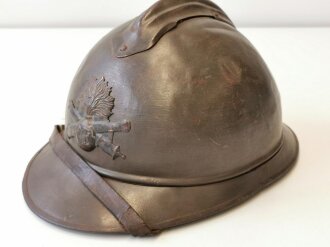 Frankreich 2. Weltkrieg, Stahlhelm Modell 1915, mit...