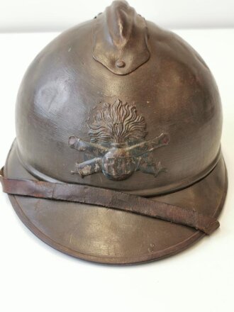 Frankreich 2. Weltkrieg, Stahlhelm Modell 1915, mit...