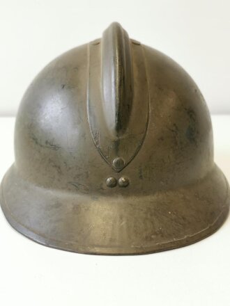 Frankreich 2. Weltkrieg, Stahlhelm Modell 1926, Originallack