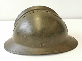 Frankreich 2. Weltkrieg, Stahlhelm Modell 1926, Originallack