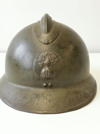 Frankreich 2. Weltkrieg, Stahlhelm Modell 1926, Originallack