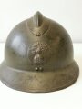 Frankreich 2. Weltkrieg, Stahlhelm Modell 1926, Originallack