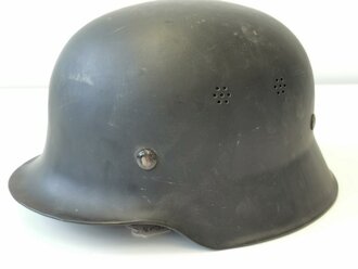 Deutschland nach 1945, Stahlhelm Feuerwehr, Originallack