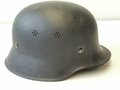 Deutschland nach 1945, Stahlhelm Feuerwehr, Originallack