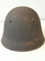 Schweiz, Stahlhelm Modell 1918, Originallack, Kinnriemen defekt