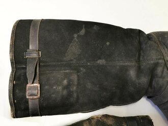 Luftwaffe , Paar Stiefel für fliegendes Personal. Preissverschlüsse gängig, un gereinigtes Paar, nach dem Krieg besohlt, Sohlenlänge 30cm