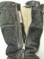 Luftwaffe , Paar Stiefel für fliegendes Personal. Preissverschlüsse gängig, un gereinigtes Paar, nach dem Krieg besohlt, Sohlenlänge 30cm