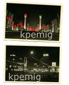 4 Nachtaufnahmen Berlin, Brandenburger Tor, Unter den Linden zum Empfang des ungarischen Reichsverweser 1938, Maße 6 x 9 cm