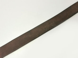 Koppelriemen Wehrmacht, frühes Stück mit Aluminiumgegenhalt, Gesamtlänge 91cm