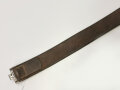 Koppelriemen Wehrmacht, frühes Stück mit Aluminiumgegenhalt, Gesamtlänge 91cm