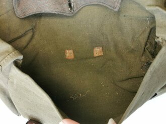 Fahrradtasche aus Tasche for den A-Rahmen der Wehrmacht, Nachkriegsprodukt " Schwerter zu Pflugscharen"