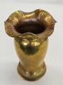 Vase aus einer Kartusche datiert 1937, Höhe 14cm, Durchmesser unten 7,5cm,  Nachkriegsumbau " Schwerter zu Pflugscharen"