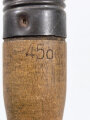 Kartoffelstampfer aus Handgranatenstiel 43, dieser datiert 1945.  Nachkriegsumbau  " Schwerter zu Pflugscharen "