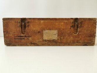 Transportkasten für  " 100 2cm Br. Sprgr. Patronen" datiert 1944