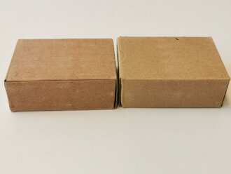 2 Stück Leere Patronenschachteln für je 15 Schuss Munition zum K98. OHNE Inhalt - ONLY EMPTY BOXES