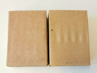 2 Stück Leere Patronenschachteln für je 15 Schuss Munition zum K98. OHNE Inhalt - ONLY EMPTY BOXES