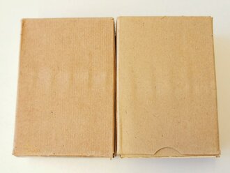 2 Stück Leere Patronenschachteln für je 15 Schuss Munition zum K98. OHNE Inhalt - ONLY EMPTY BOXES