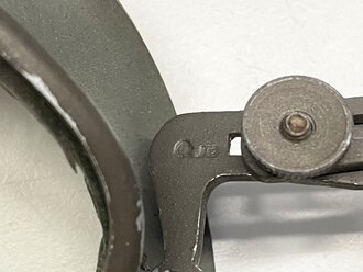 Brille für Kradmelder der Wehrmacht datiert 1941. Gummi weich, Zugband einwandfrei