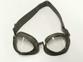 Brille für Kradmelder der Wehrmacht datiert 1941. Gummi weich, Zugband einwandfrei