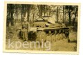 Aufnahme eines Angehörigen des Heeres vor einem Panzer II, Maße 6 x 9 cm