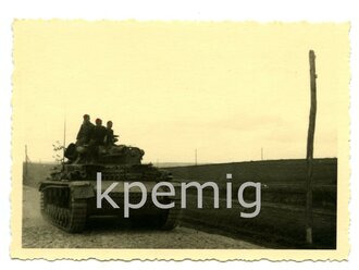 Aufnahme eines Panzer IV beim Vormarsch, Maße 7 x 10 cm