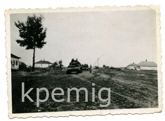 Aufnahme von Panzer IV beim Vormarsch, Maße 6 x 9 cm
