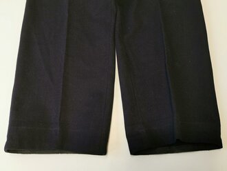 Kriegsmarine, blaue Hose für Mannschaften. Kammerstück von 1939 in gutem Zustand, im Rückenbereich enger gemacht